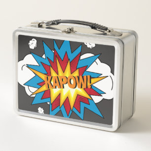 Lunch Box Comic Livre coloré moderne KAPOW Pop Art