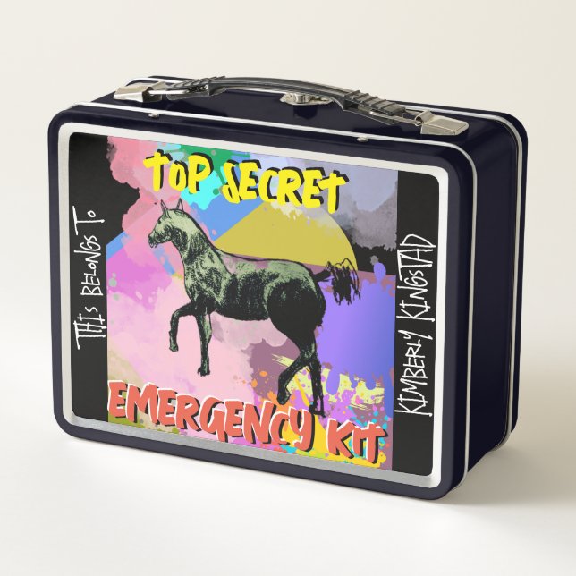 Lunch Box comique top secret, trousse d'urgence (Dos)