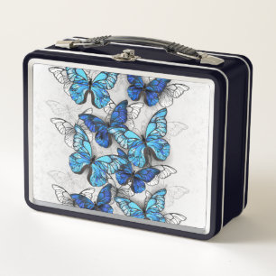 Lunch Box Composition des White and Blue Butterflies