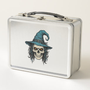 Lunch Box Conception de chemise vectorielle Halloween crâne 