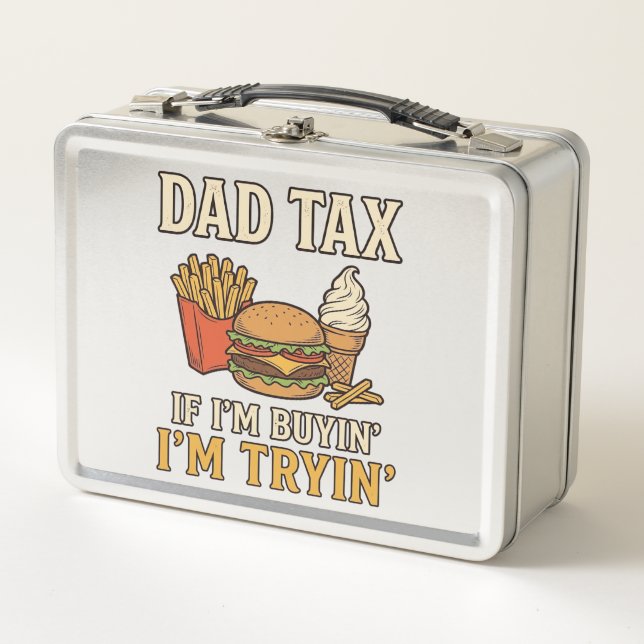 Lunch Box Conception de vecteur de citation de papa de taxe  (Devant)