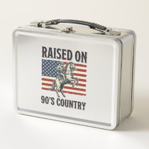 Lunch Box Conçu pour Chemise Western Cowboy Country 90s_