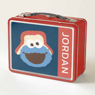Lunch Box Cookie Monster Woodland Face Ajouter Votre Nom