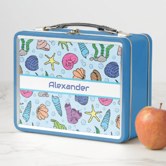 Lunch Box Coquillage de côte personnalisé