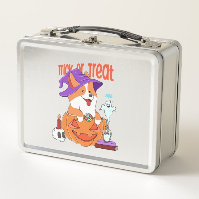 Lunch Box Corgi Halloween (Devant)