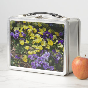 Lunch Box Côte de Pensées Violettes et Jaunes