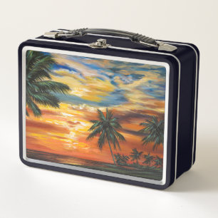 Lunch Box Coucher de soleil tropical étonnant