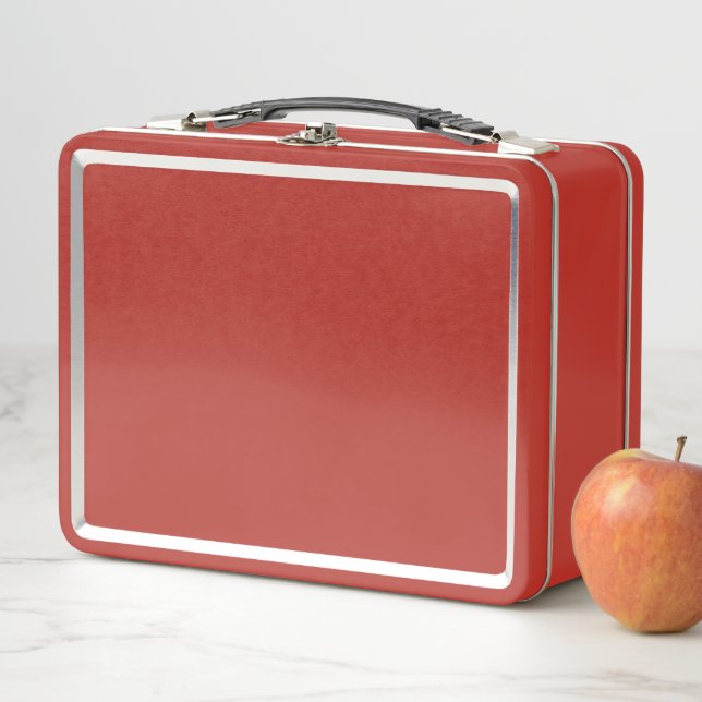 Lunch Box Couleur solide rouge (En situation)