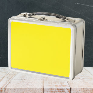 Lunch Box Couleur uni jaune canari