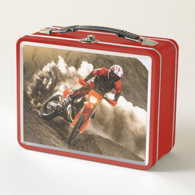 Lunch Box Coureur de Motocross (Devant)