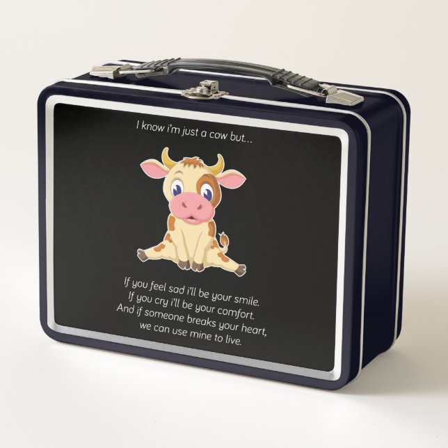 Lunch Box Cow | À Cow Lovely Face Cow Lover Venin (Devant)
