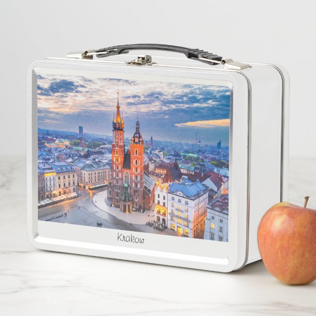 Lunch Box Cracovie nuit en Pologne (En situation)