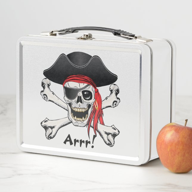 Lunch Box Crâne de pirate (En situation)
