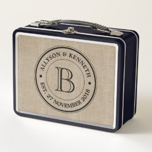 Lunch Box Créez votre propre rétro monogramme d'anniversaire