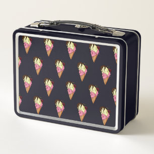 Lunch Box Crème glacée à crâne de banane de fraise douce