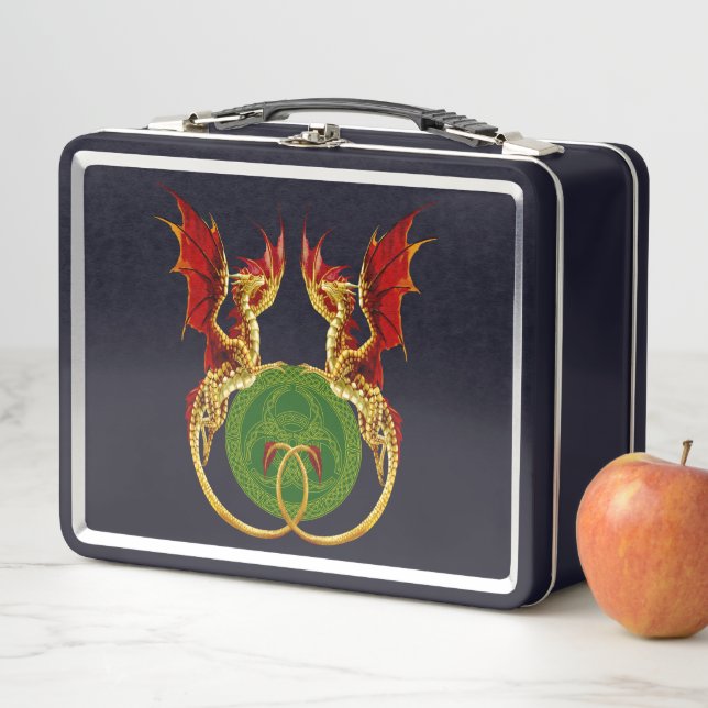 Lunch Box Crescent Céleste Lune Et Dragons (En situation)