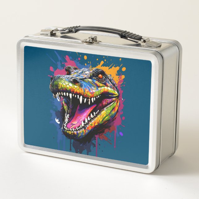 Lunch Box Crocodile coloré (Devant)