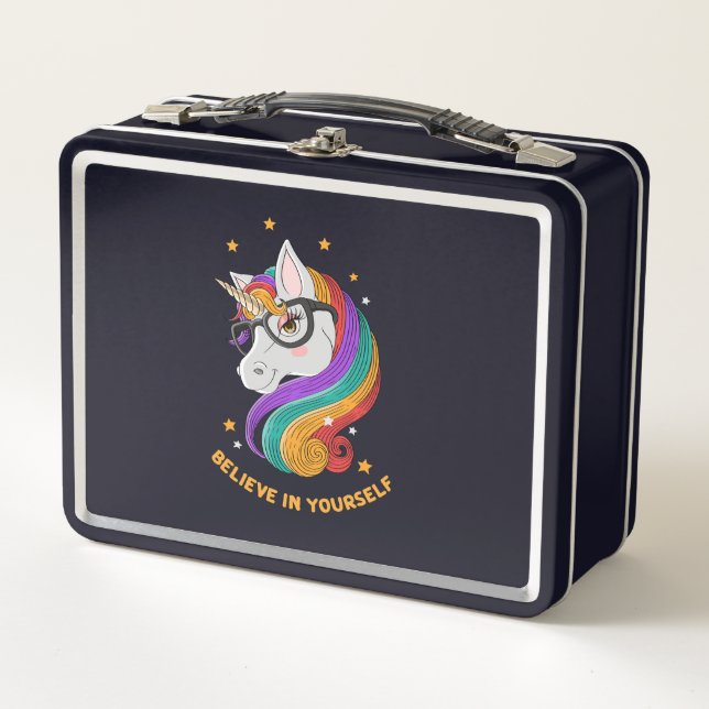 Lunch Box Crois En Toi-Même Unicorne (Devant)