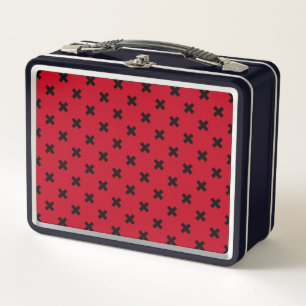 Lunch Box Croix noire sur le rouge