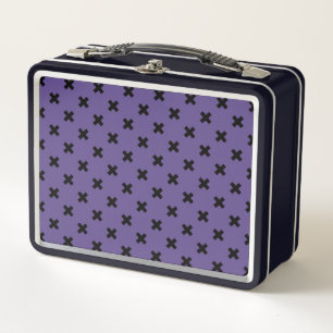 Lunch Box Croix noire sur ultra violet