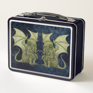Lunch Box Cthulhu jumelle la gamelle en métal de bidon