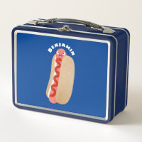 Curieux hot dog Weiner dessin animé
