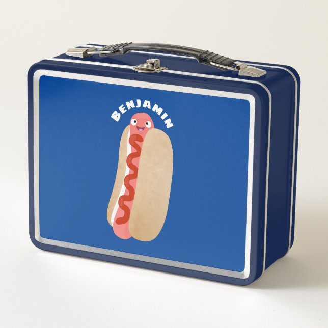 Lunch Box Curieux hot dog Weiner dessin animé (Devant)