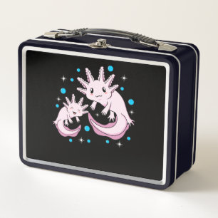 Lunch Box Cute Axolotl Kawaii Animal Axolotls Lover Animaux