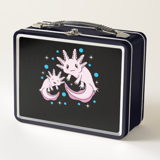 Lunch Box Cute Axolotl Kawaii Animal Axolotls Lover Animaux  (Devant)