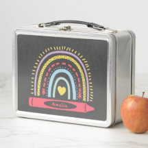 Cute Boho Arc-en-ciel Nom personnalisé des enfants
