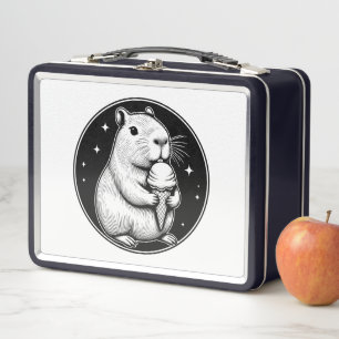 Lunch Box Cute Capybara avec Ice Cream Cone Kawaii