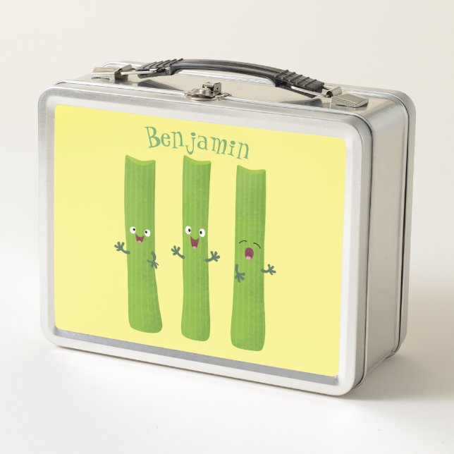 Lunch Box Cute céleri bâtons trio caricature légumes (Devant)