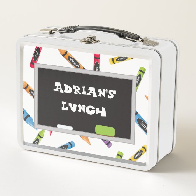 Lunch Box Cute Crayons et Chalkboard (Devant)