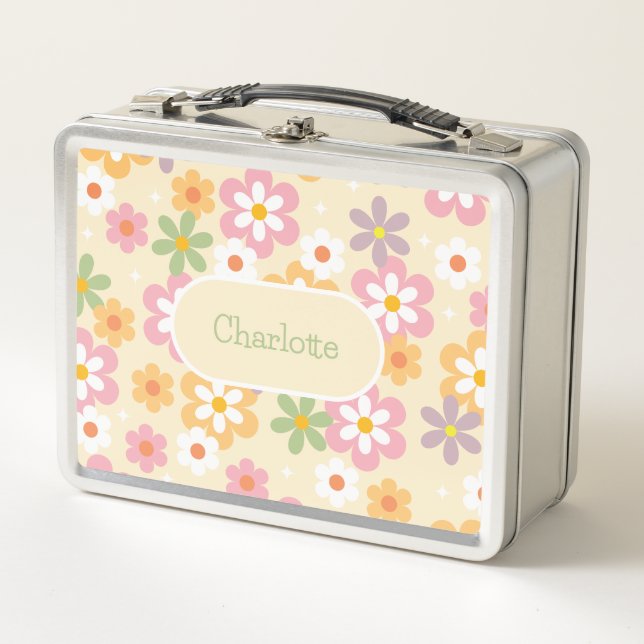 Lunch Box Cute Girly Daisy Pattern  (Devant)