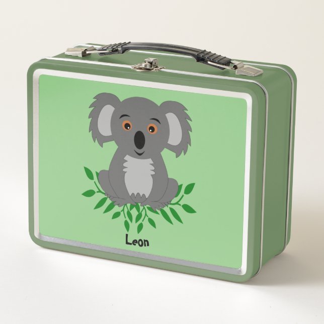 Lunch Box Cute koala à l'eucalyptus (Devant)
