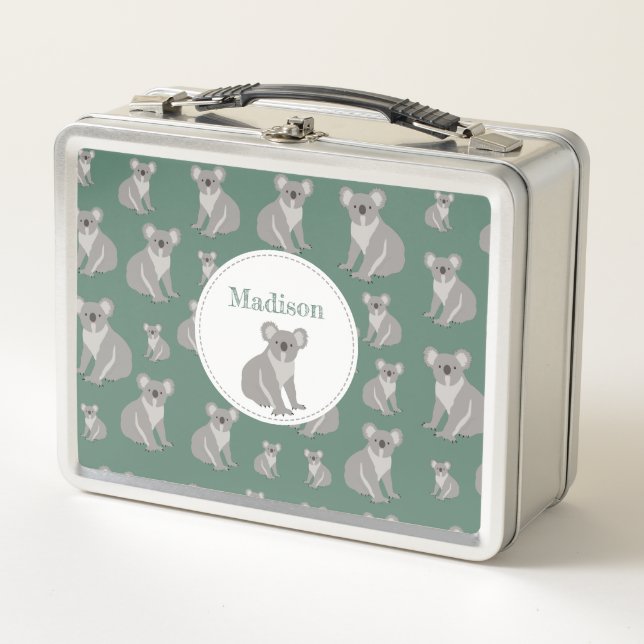 Lunch Box Cute Koala Motif personnalisé (Devant)