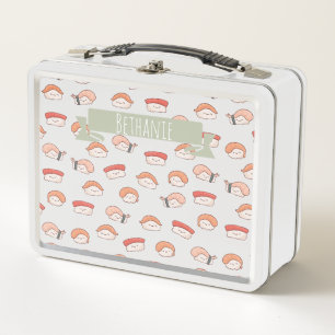 Lunch Box Cute Nigiri Sushi Motif sans couture