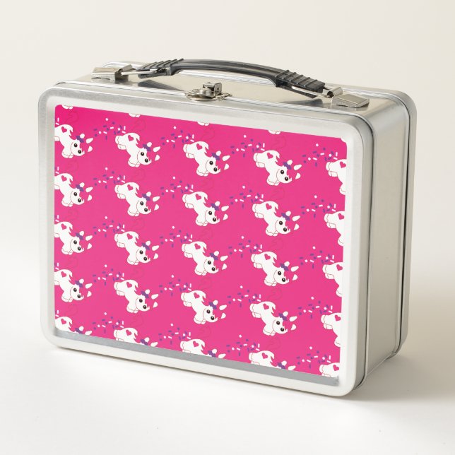 Lunch Box Cute Pooping Girl Unicorn (Devant)