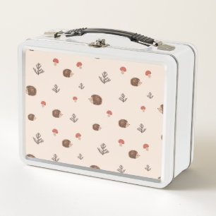 Lunch Box Cute Woodland Hérisson et Motif de champignons
