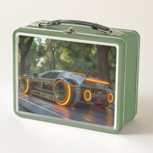 Lunch Box Cybervoiture Neon — Volée futuriste