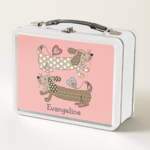 Lunch Box Dachshund, chien de saucisse personnalisé