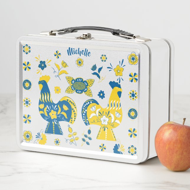 Lunch Box Dala Rooster suédois (En situation)