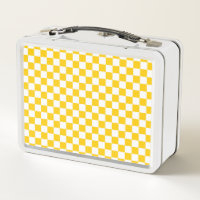 Damier jaune et blanc de mandarine