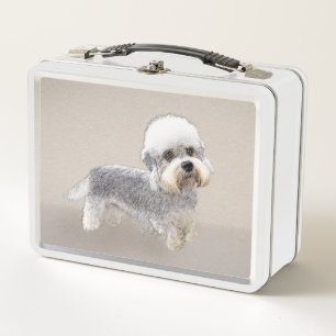Lunch Box Dandie Dinmont Terrier Peinture Chien Art original