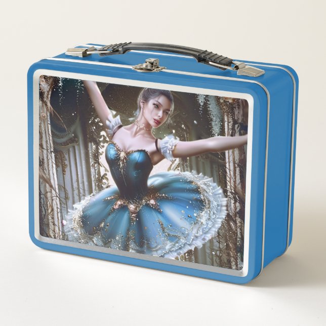 Lunch Box Danse de ballet dans un Tutu bleu (Devant)