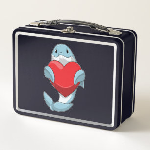 Lunch Box Dauphin avec coeur