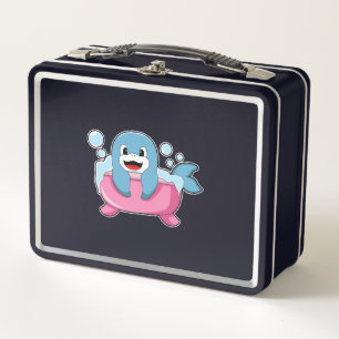 Lunch Box Dauphin sur baignoire