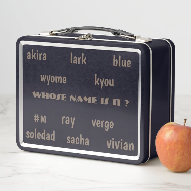 Lunch Box DE QUI S'APPELLE-T-IL ? par MMETROPOLIM / NOIR (En situation)