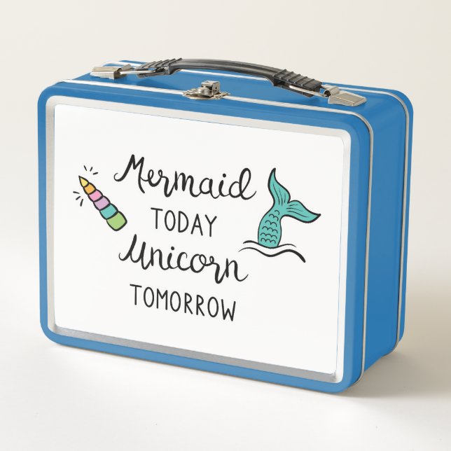 Lunch Box De sirène licorne aujourd'hui demain (Devant)
