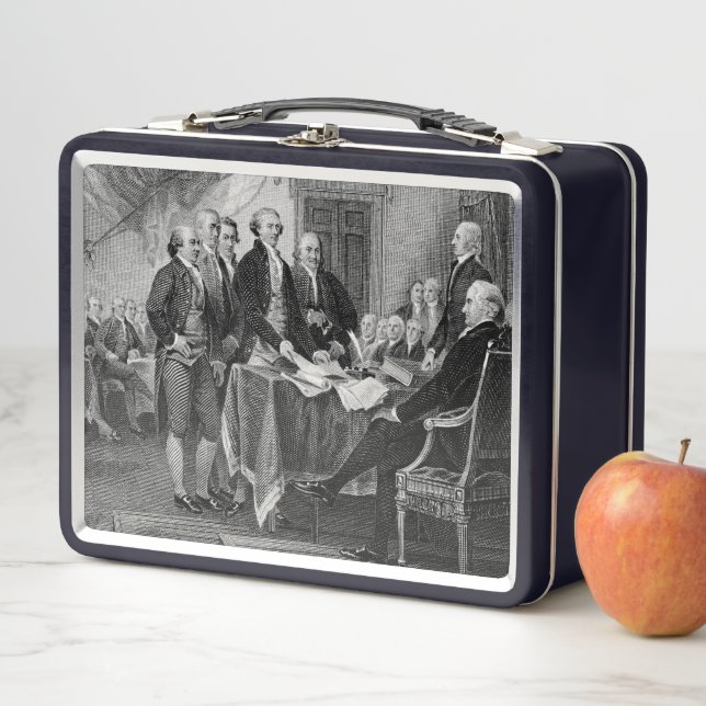 Lunch Box Déclaration d'indépendance : billet de 2 dollars,  (En situation)